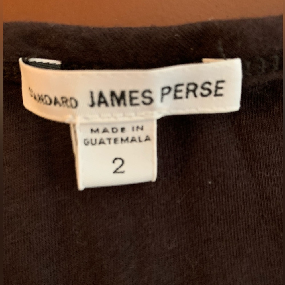 James Perse Dark Brown Long-Sleeve Ruched Sheath Dress - Picture 2 of 5